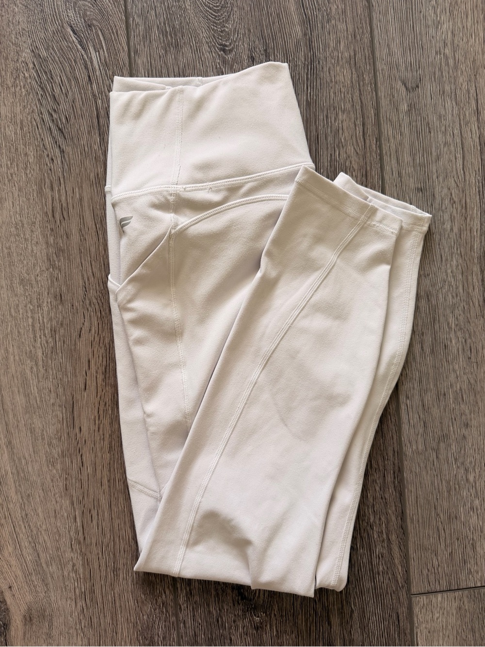 Fabletics Cream High-Waist Performance Leggings
